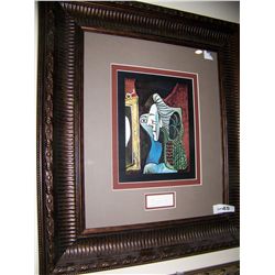 PABLO PICASSO, HAND SIGNED LITHOGRAPH "PORTRAIT OF DORA MARR" CUSTOM FRAMED