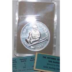 50th Anniversy Easter Seals 1 Ounce Pure .999 Silver Coin Medal, BU