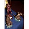 Image 1 : LOT OF (3) ORIGINAL BRONZES BY DENNIS SMITH "THE TORCH" "SNOW PLOW" & "NEW SNOW"