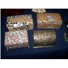 Image 1 : LOT OF (4) DECORATIVE BOXES, 2 CERAMIC