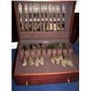 Image 1 : VINTAGE BOX OF GOLD PLATED FLATWARE SET
