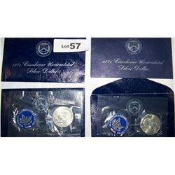 (4X$) U.S SILVER EISENHOWER UNCIRCULATED DOLLARS 1971'S