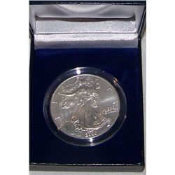 2000 UNCIRCULATED AMERICAN SILVER EAGLE DOLLAR, .999 PURE SILVER-1OZ