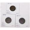 Image 1 : (3X$) EARLY RARE U.S HALF CENTS VG-VG+ CONDITION 1809-1834