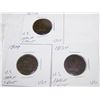 Image 2 : (3X$) EARLY RARE U.S HALF CENTS VG-VG+ CONDITION 1809-1834