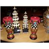 Image 1 : (4) PIECE MCKENZIE CHILDS STYLE DECORATIVES LOT