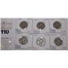 Image 1 : (6X$) U.S SILVER STANDING LIBERTY QUARTERS VG+-FINE CONDITION 1925-1930'S