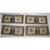 Image 1 : (4X$) U.S $1 SILVER CERTIFICATES, LARGE CURRENCY SERIES 1923