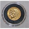 Image 1 : EXTREMELY RARE 1914-D GOLD INDIAN HEAD UNITED STATES 2 1/2 DOLLAR PIECE AU- MS STATE