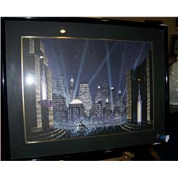 HOPPE CUSTOM FRAMED ART DEC STYLE FINE ART PRINT