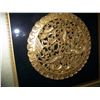 Image 2 : CUSTOM GOLD & BLACK FRAMED ASIAN HAND CARVED MEDALLION, WITH FISH