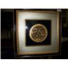 Image 3 : CUSTOM GOLD & BLACK FRAMED ASIAN HAND CARVED MEDALLION, WITH FISH