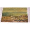 Image 1 : JOSE MARIA DE VELASCO, ORIGINAL PAINTING ON POSTCARD, 1908 "TEMASCALCINGO"  3.5T X 5.5W