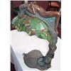 Image 2 : TIFFANY STYLE, COMPOSITE, "NUDE" STAINED GLASS LAMP
