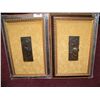 Image 1 : PAIR OF CUSTOM FRAMED ANTIQUE BRONZE RELIEF PLAQUES