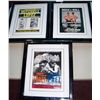 Image 1 : LOT OF (3) FRAMED OLDER FIGHT PROGRAMS