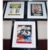 Image 2 : LOT OF (3) FRAMED OLDER FIGHT PROGRAMS