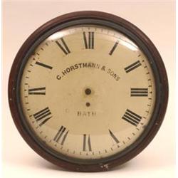 A 19th Century Circular Mahogany Wall Clock,...