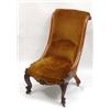 Image 1 : An Early Victorian Rosewood Nursing Chair, on...