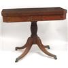 Image 1 : A Regency Mahogany Card Table, the shaped rec...