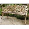 Image 1 : A Coalbrookdale Painted Three Seater Iron Gar...