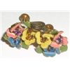 Image 1 : VINTAGE EARRINGS FLOWER W COLORED STONES AS CENTER OF FLOWERS AND ARE SCREWBACK STAMPED MADE AUSTRIA