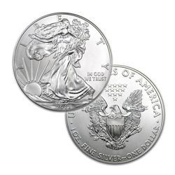 BRILLIANT UNCIRCULATED 1oz Silver American Eagle - Random Date