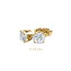 Image 1 : Natural 0.15 ctw Diamond Stud Earrings 14K Yellow Gold