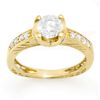 Image 1 : Natural 1.10 ctw Diamond Ring 14K Yellow Gold