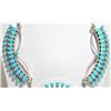 Image 3 : Zuni Turquoise Sterling Silver Necklace & Earrings Set - Fadrian & Vivica Bowannie