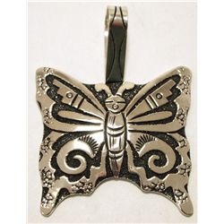 Navajo Sterling Silver Butterfly Pendant - Richard Singer