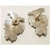 Image 2 : Zuni Multi-Stone Inlay Thunderbird Sterling Silver Post Earrings - Fabian Cellicion