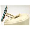 Image 3 : Zuni Turquoise Cluster Sterling Silver Women's Ring - Valencia Halusewa