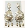Image 1 : Navajo Sterling Silver Post Earrings - Julia Etsitty