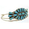 Image 2 : Navajo Turquoise Sterling Silver Cuff Bracelet - Renee Williams