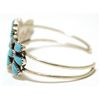 Image 3 : Navajo Turquoise Sterling Silver Cuff Bracelet - Renee Williams