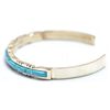 Image 2 : Zuni Turquoise Sterling Silver Cuff Bracelet - Sheldon Lalio