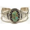 Image 1 : Old Pawn Navajo Persian Turquoise Sterling Silver Cuff Bracelet - Robert Kelly