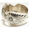 Image 3 : Old Pawn Navajo Persian Turquoise Sterling Silver Cuff Bracelet - Robert Kelly