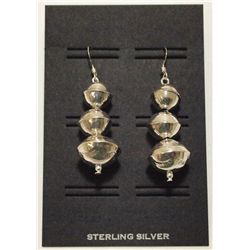 Navajo Sterling Silver French Hook Earrings - Esther Largo