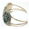 Image 3 : Zuni Turquoise Sterling Silver Cuff Bracelet - Trudy Quetawaki