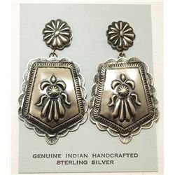 Navajo Sterling Silver Post Earrings - Tim Yazzie