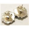 Image 2 : Zuni Turquoise Sterling Silver Post Earrings - Dolores Pena
