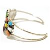 Image 3 : Navajo Multi-Stone Sterling Silver Cuff Bracelet - Renee Williams