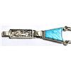 Image 4 : Zuni Multi-Stone Knifewing Kachina Sterling Silver Link Bracelet - Don Dewa