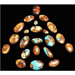 Boulder Turquoise Stone Lot - 22 Stones _- 395 Carat