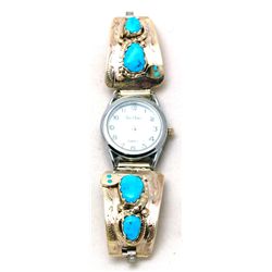 Zuni Turquoise Women's Watch - Effie Calavaza