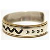 Image 3 : Navajo 12k Gold Fill over Sterling Silver Cuff Bracelet - Tommy Singer