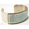 Image 2 : Zuni Light Opal Sterling Silver Cuff Bracelet - Emery Lalacito