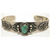 Image 1 : Old Pawn Navajo Spider Web Turquoise Sterling Silver Cuff Bracelet - Kirk Smith
